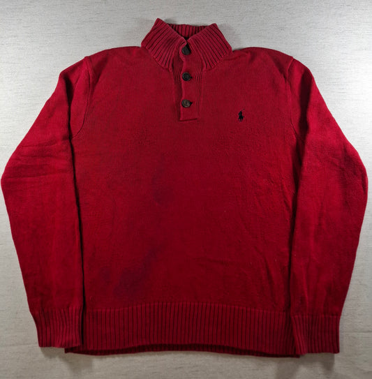 001474 – Polo Ralph Lauren Crewneck Sweater – Red, Size M