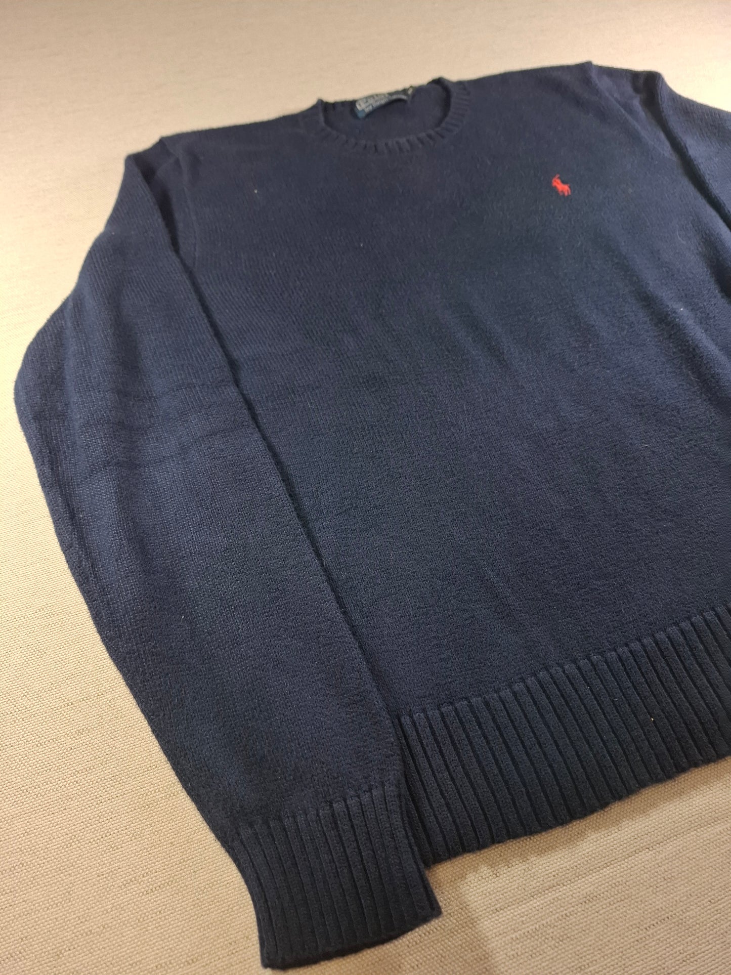 001476 – Polo Ralph Lauren Crewneck Sweater – Navy, Size M