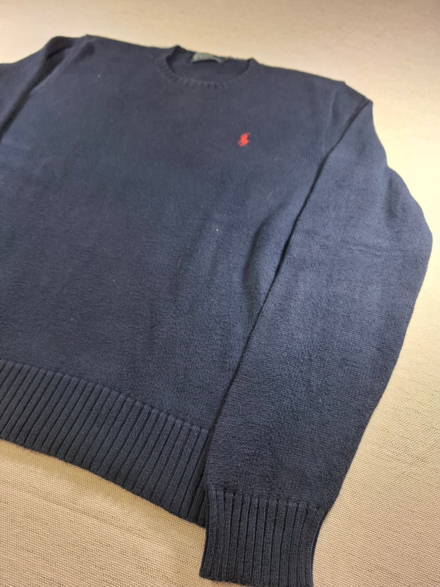 001476 – Polo Ralph Lauren Crewneck Sweater – Navy, Size M