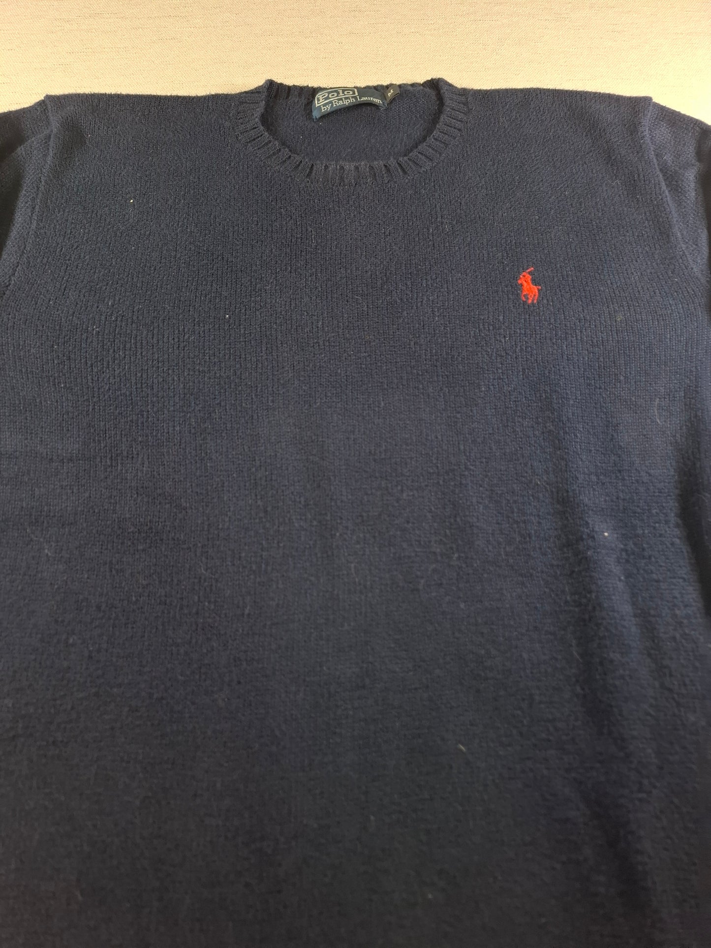001476 – Polo Ralph Lauren Crewneck Sweater – Navy, Size M