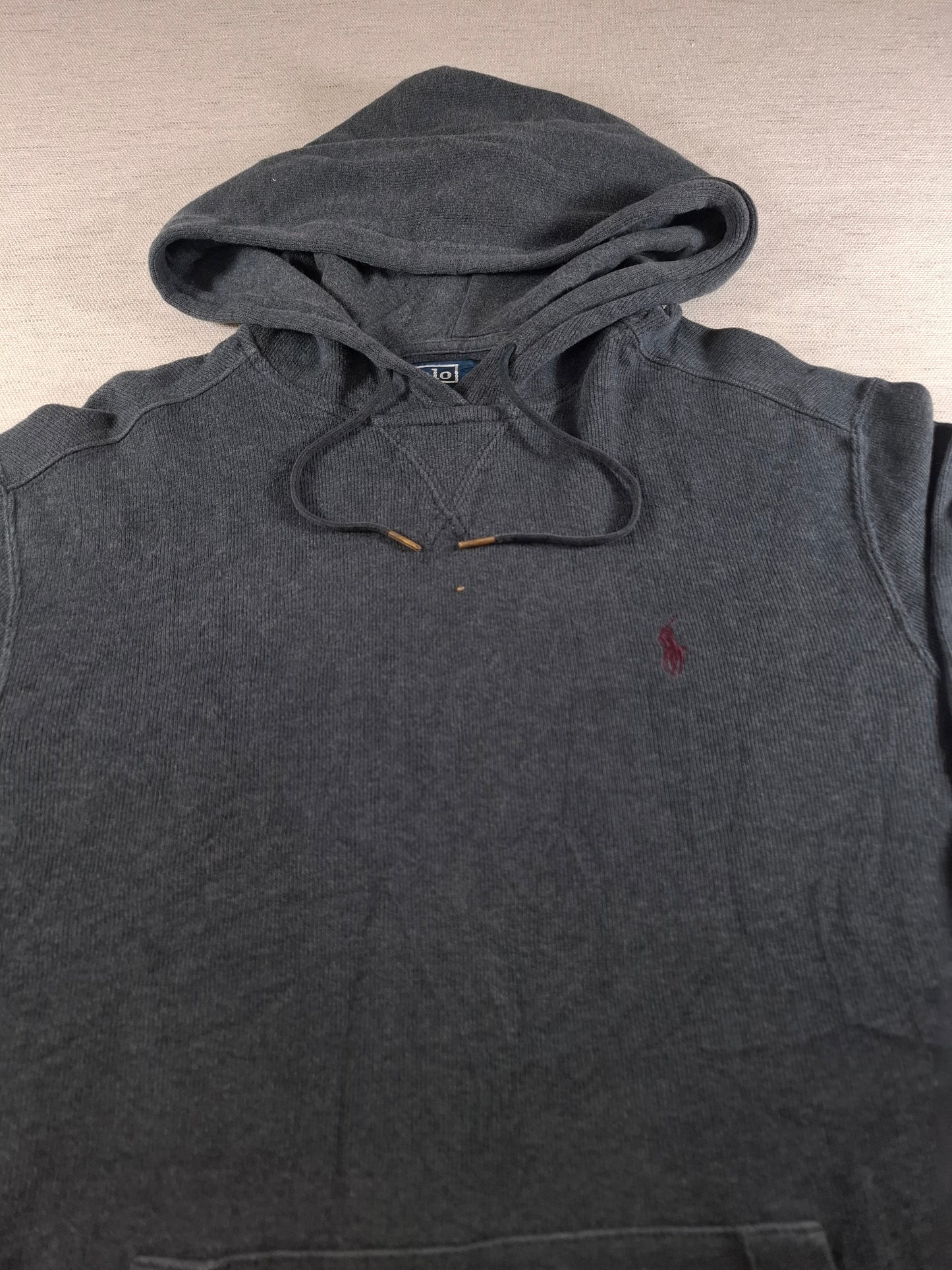 001477 – Polo Ralph Lauren Hoodie – Charcoal, Size M