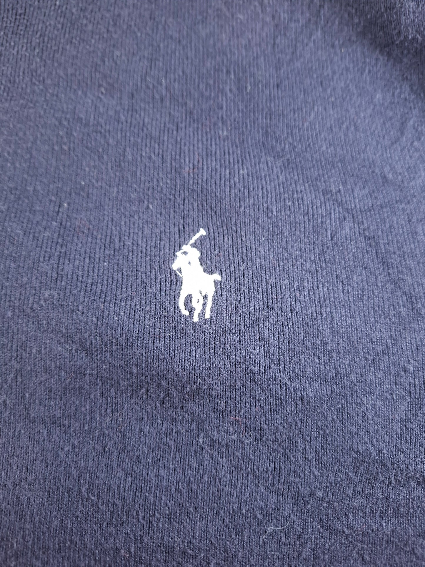 001480 – Polo Ralph Lauren Full-Zip Sweater – Navy, Size XXL