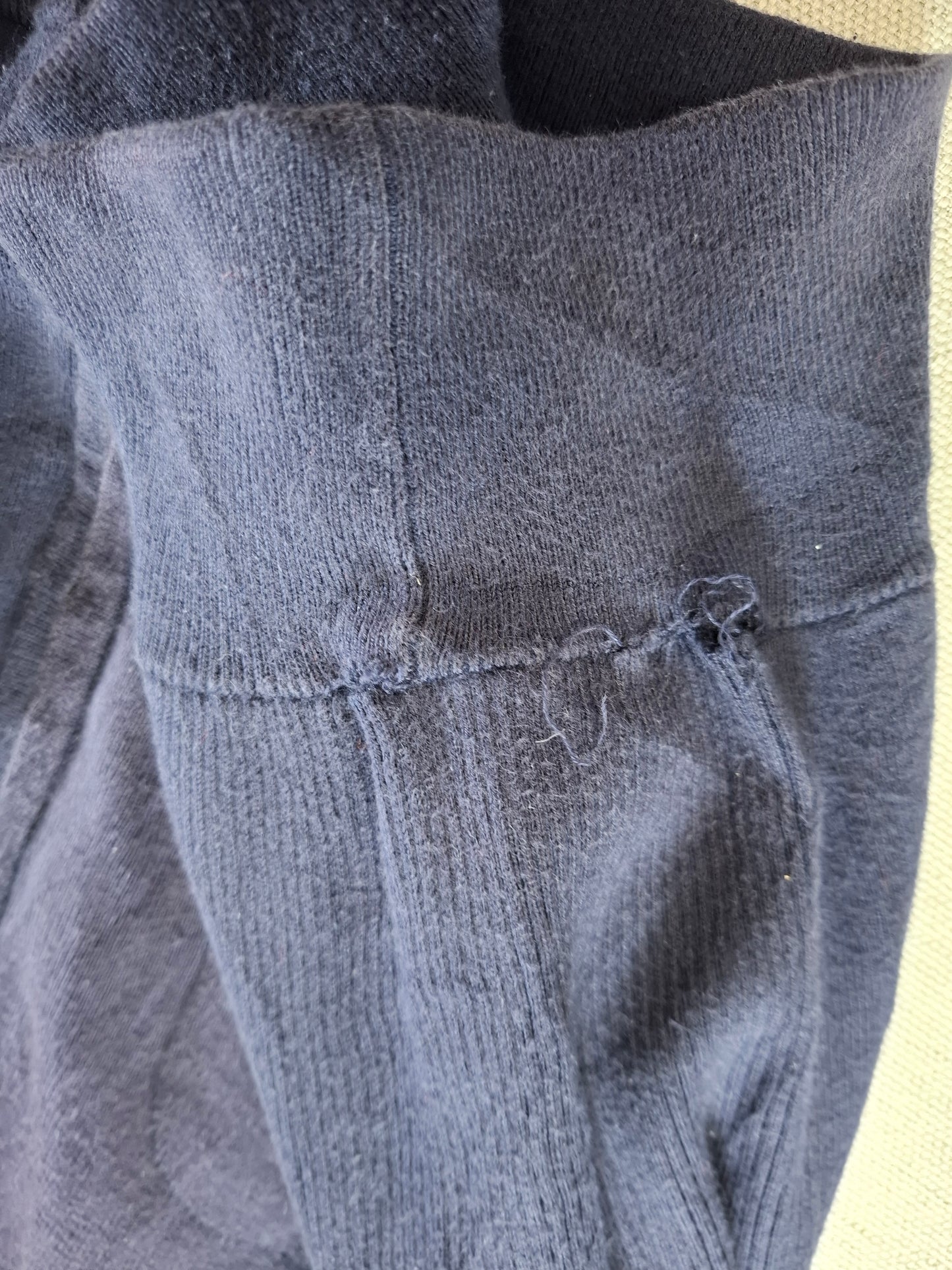 001480 – Polo Ralph Lauren Full-Zip Sweater – Navy, Size XXL