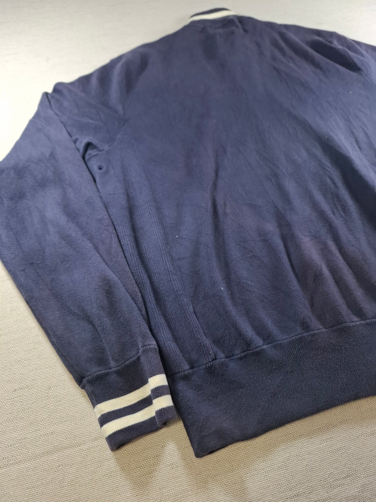 001480 – Polo Ralph Lauren Full-Zip Sweater – Navy, Size XXL