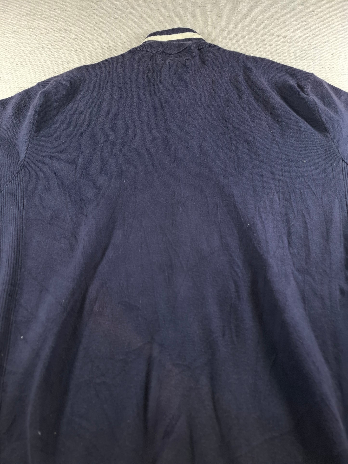 001480 – Polo Ralph Lauren Full-Zip Sweater – Navy, Size XXL