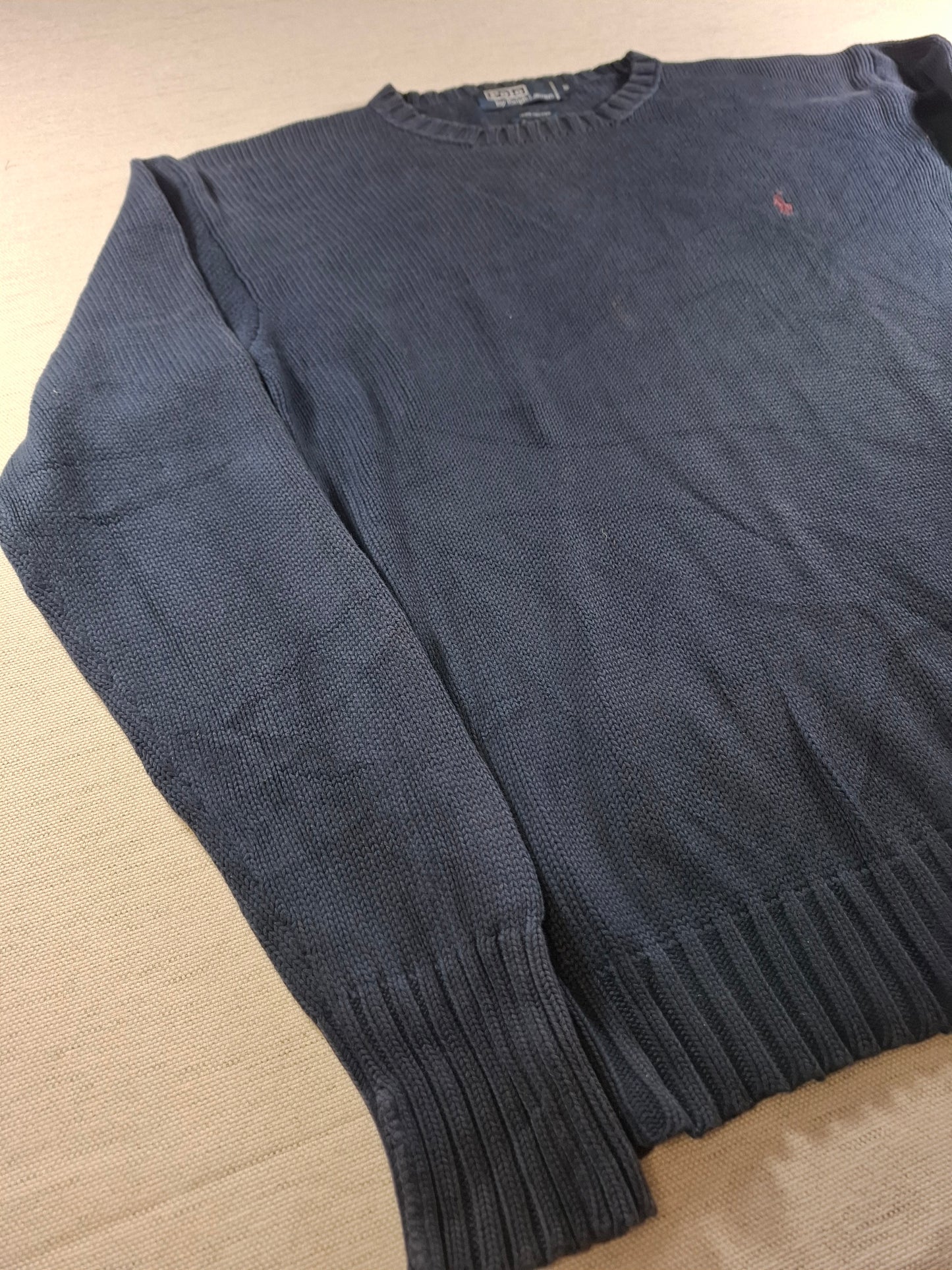 001481 – Polo Ralph Lauren Crewneck Sweater – Navy, Size S