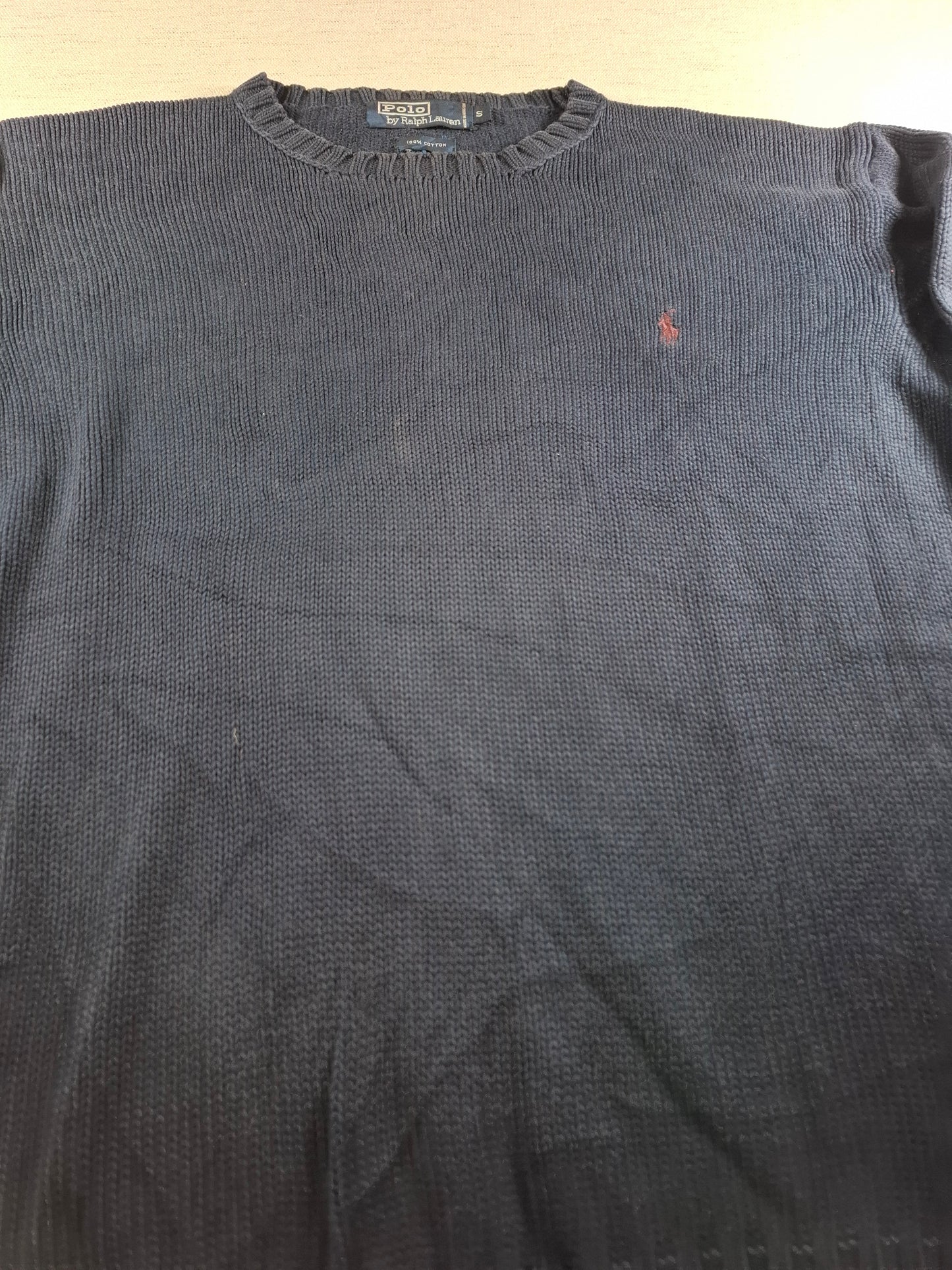 001481 – Polo Ralph Lauren Crewneck Sweater – Navy, Size S