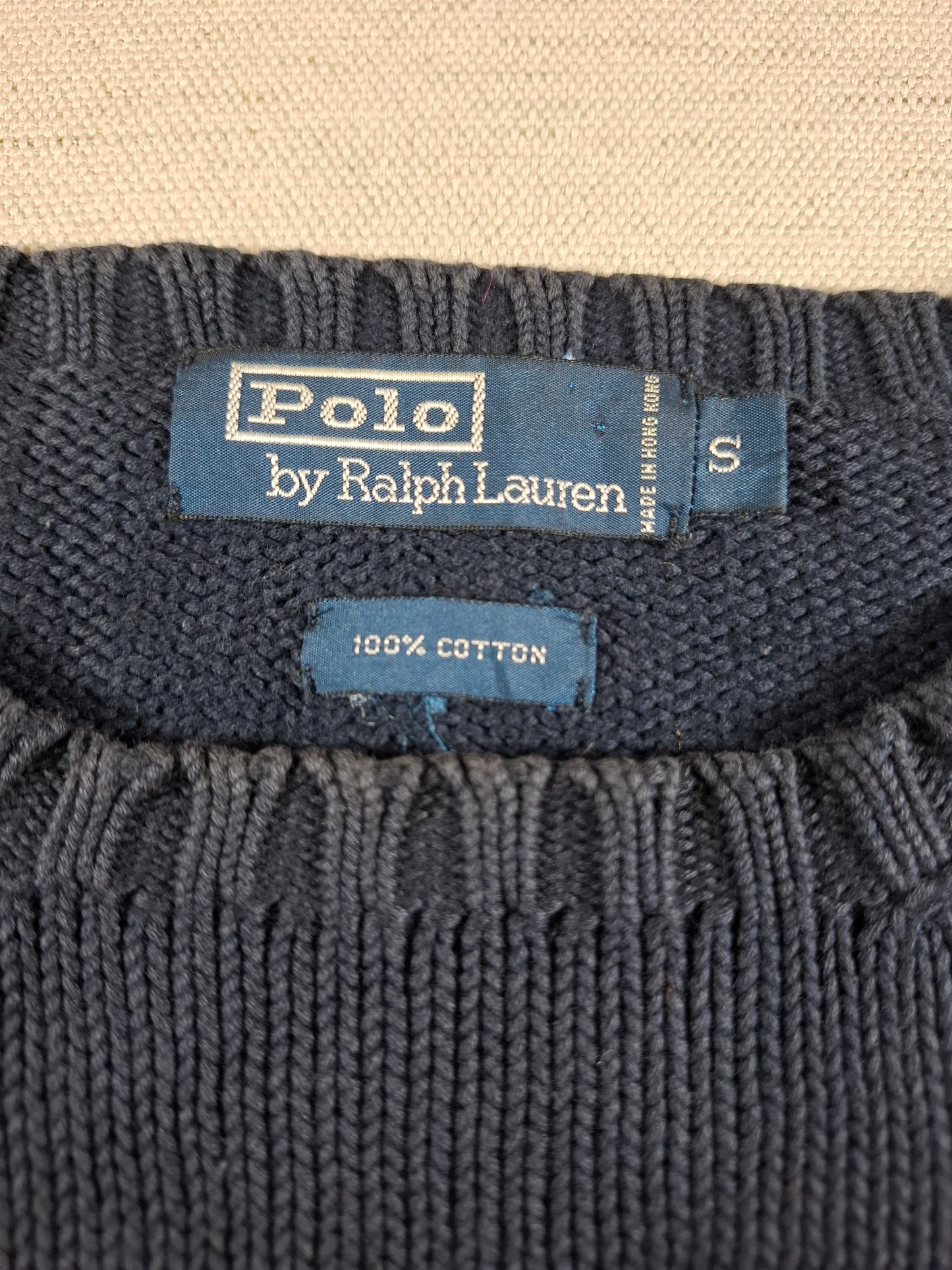 001481 – Polo Ralph Lauren Crewneck Sweater – Navy, Size S
