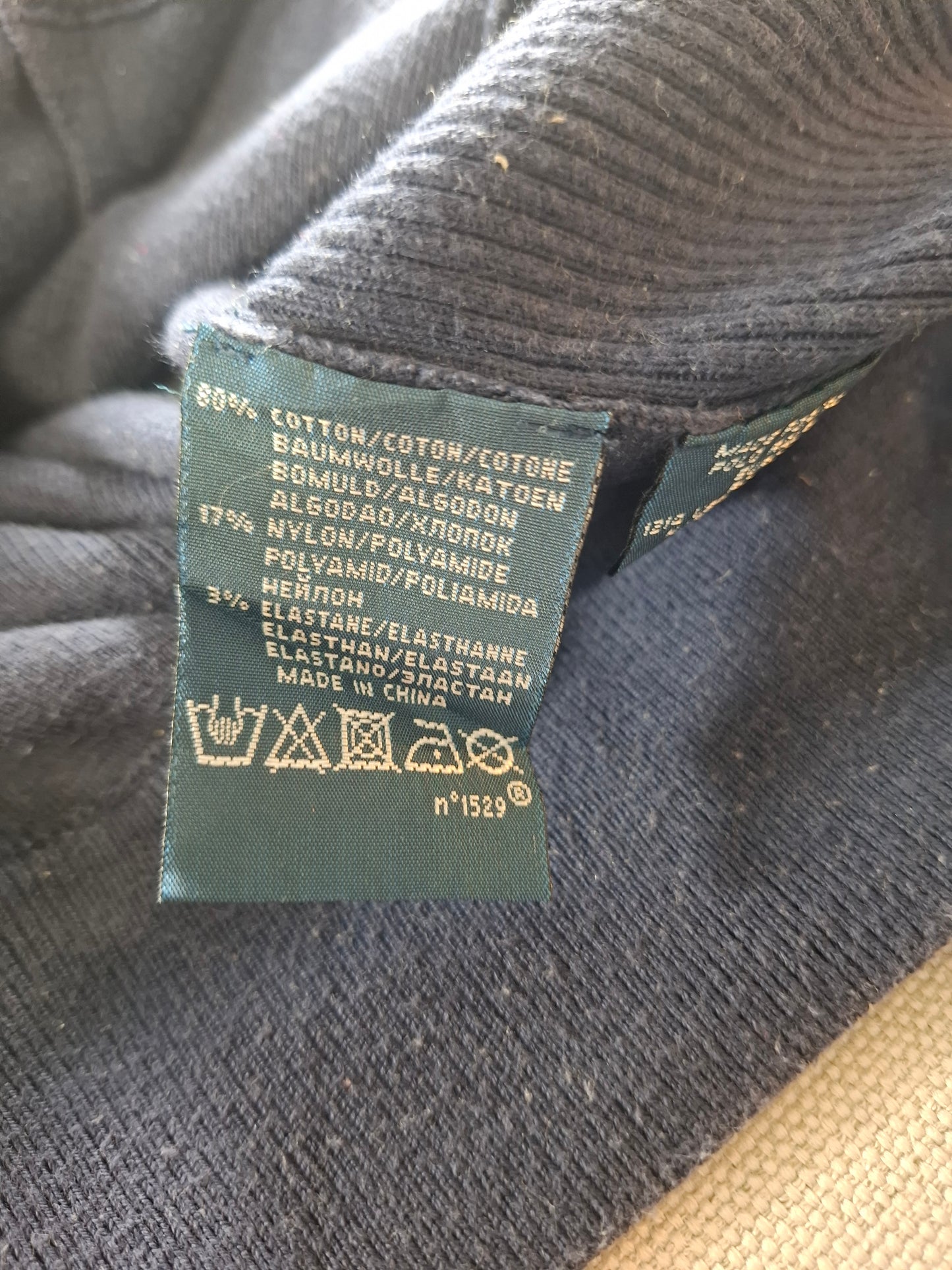 001482 – Polo Ralph Lauren Full-Zip Sweater – Navy, Size XL