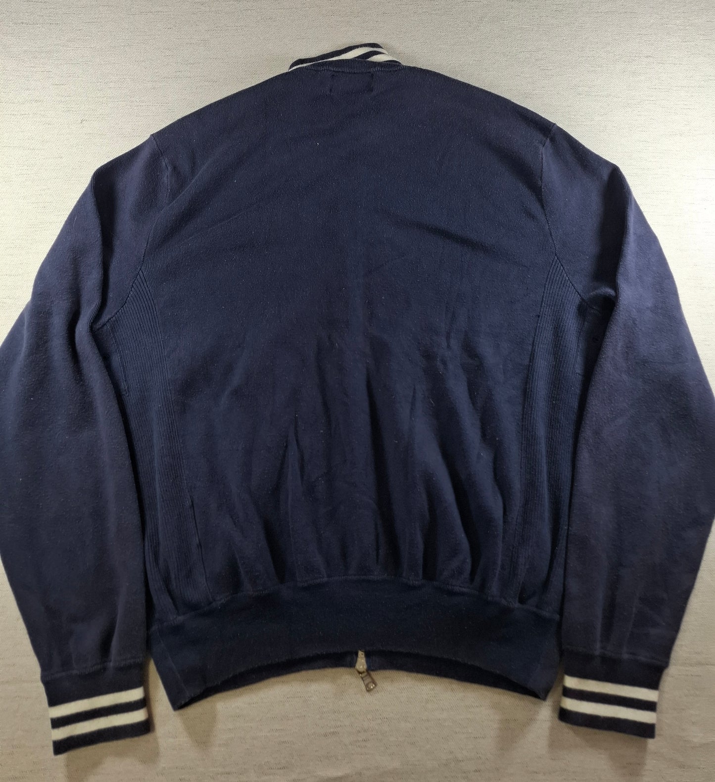 001482 – Polo Ralph Lauren Full-Zip Sweater – Navy, Size XL