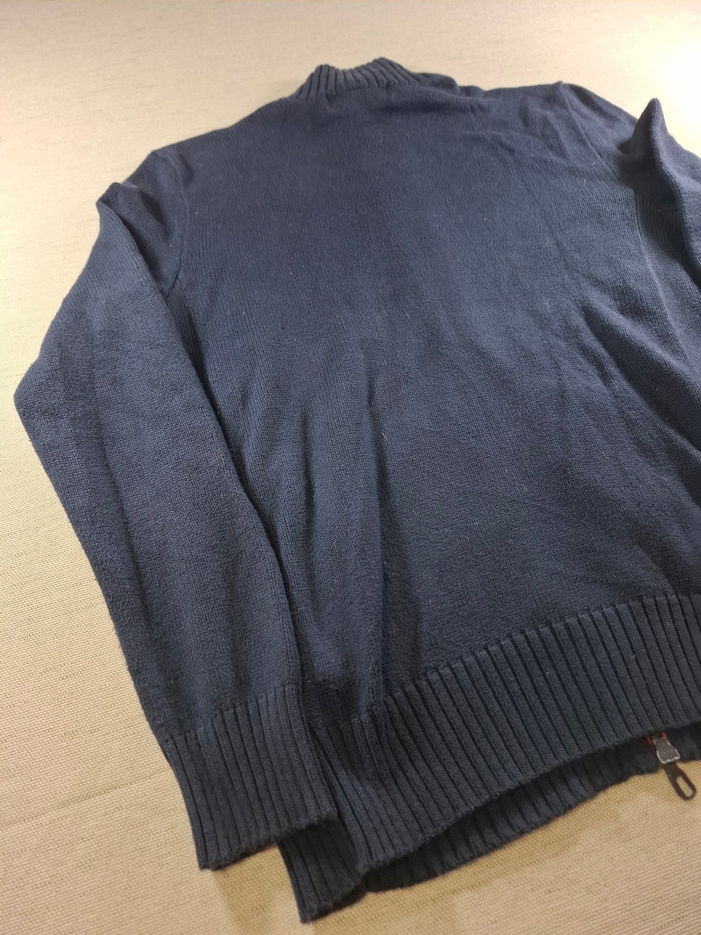 001483 – Polo Ralph Lauren Full-Zip Sweater – Navy, Size XS
