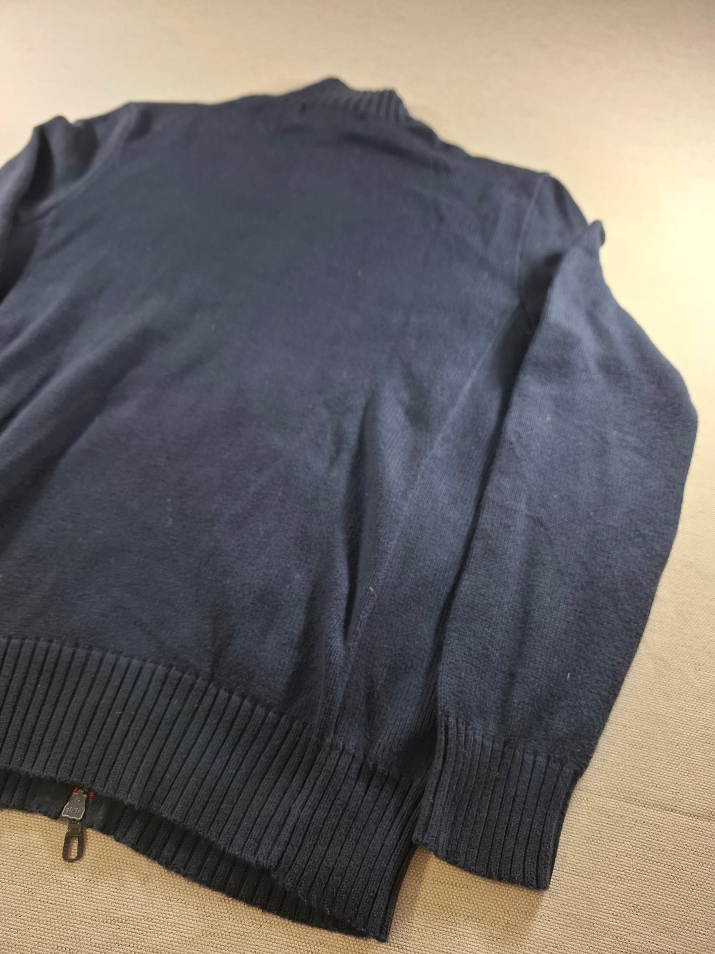 001483 – Polo Ralph Lauren Full-Zip Sweater – Navy, Size XS