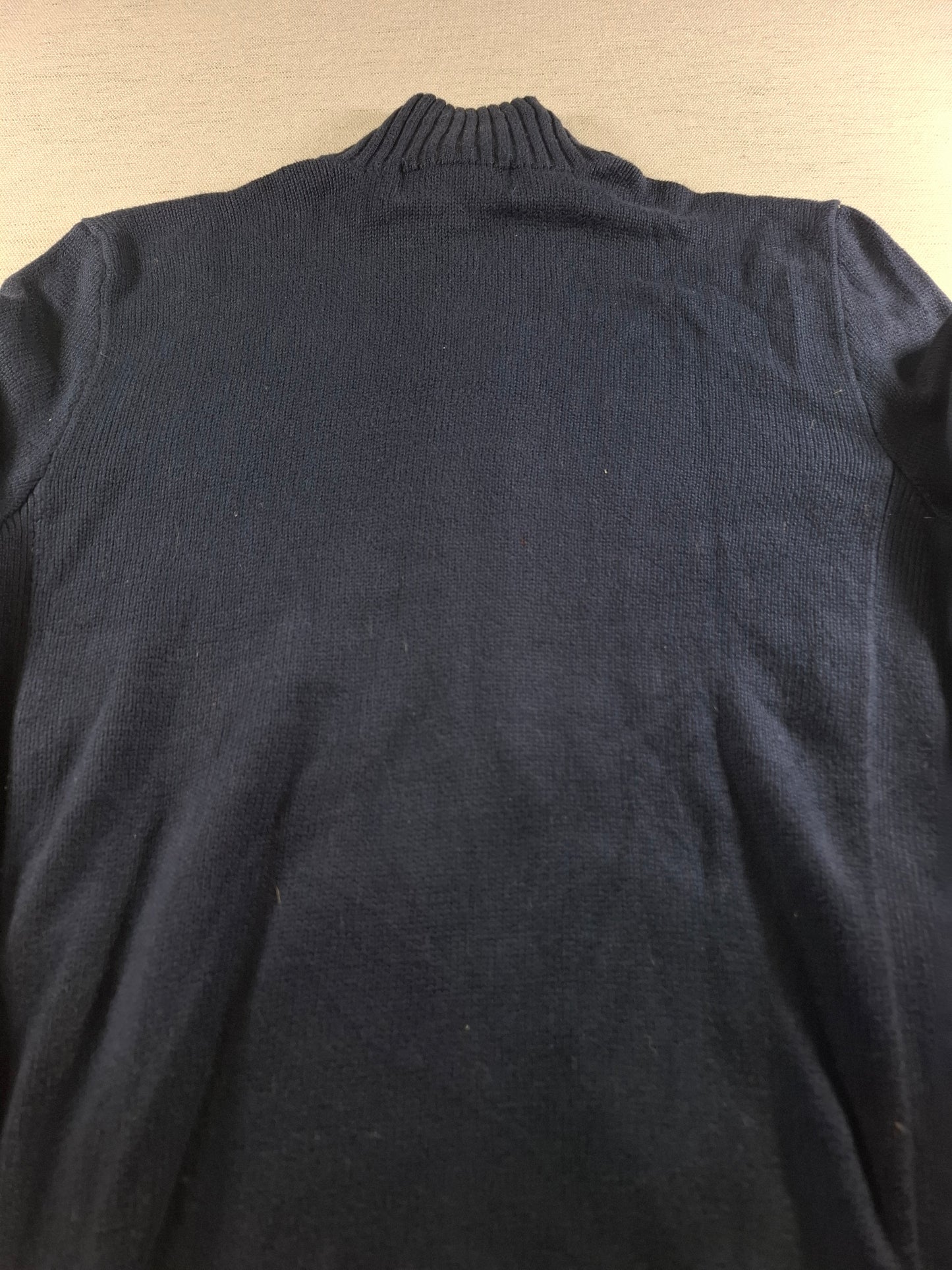 001483 – Polo Ralph Lauren Full-Zip Sweater – Navy, Size XS