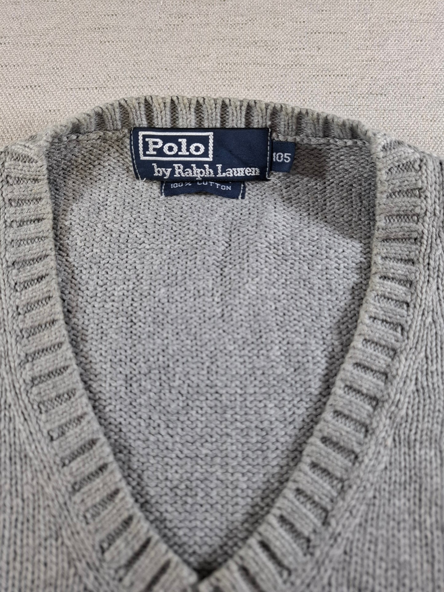 001484 – Polo Ralph Lauren Cardigan – Grey, Size 105