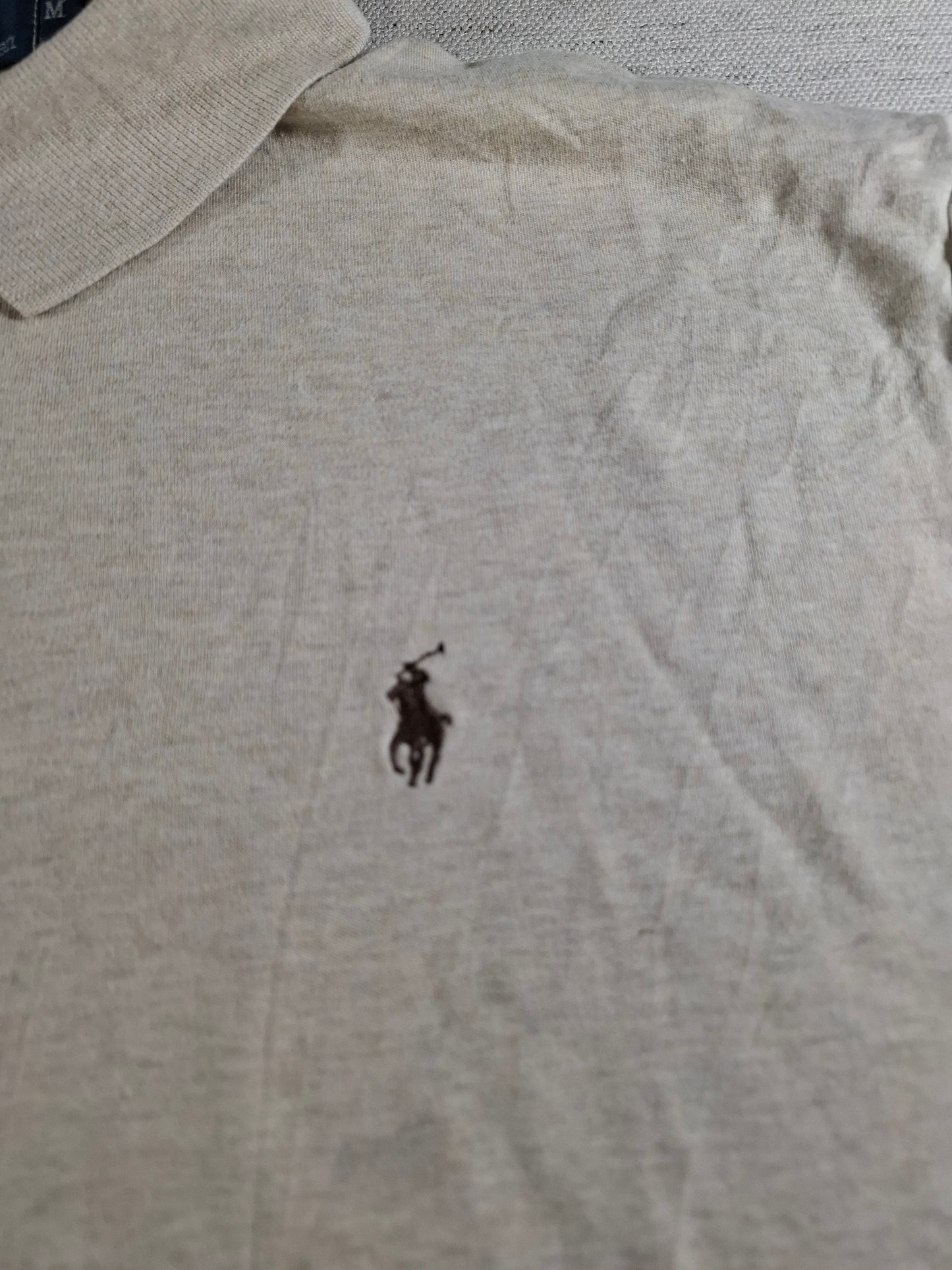 001485 – Polo Ralph Lauren Polo Shirt – Cream/Beige, Size M