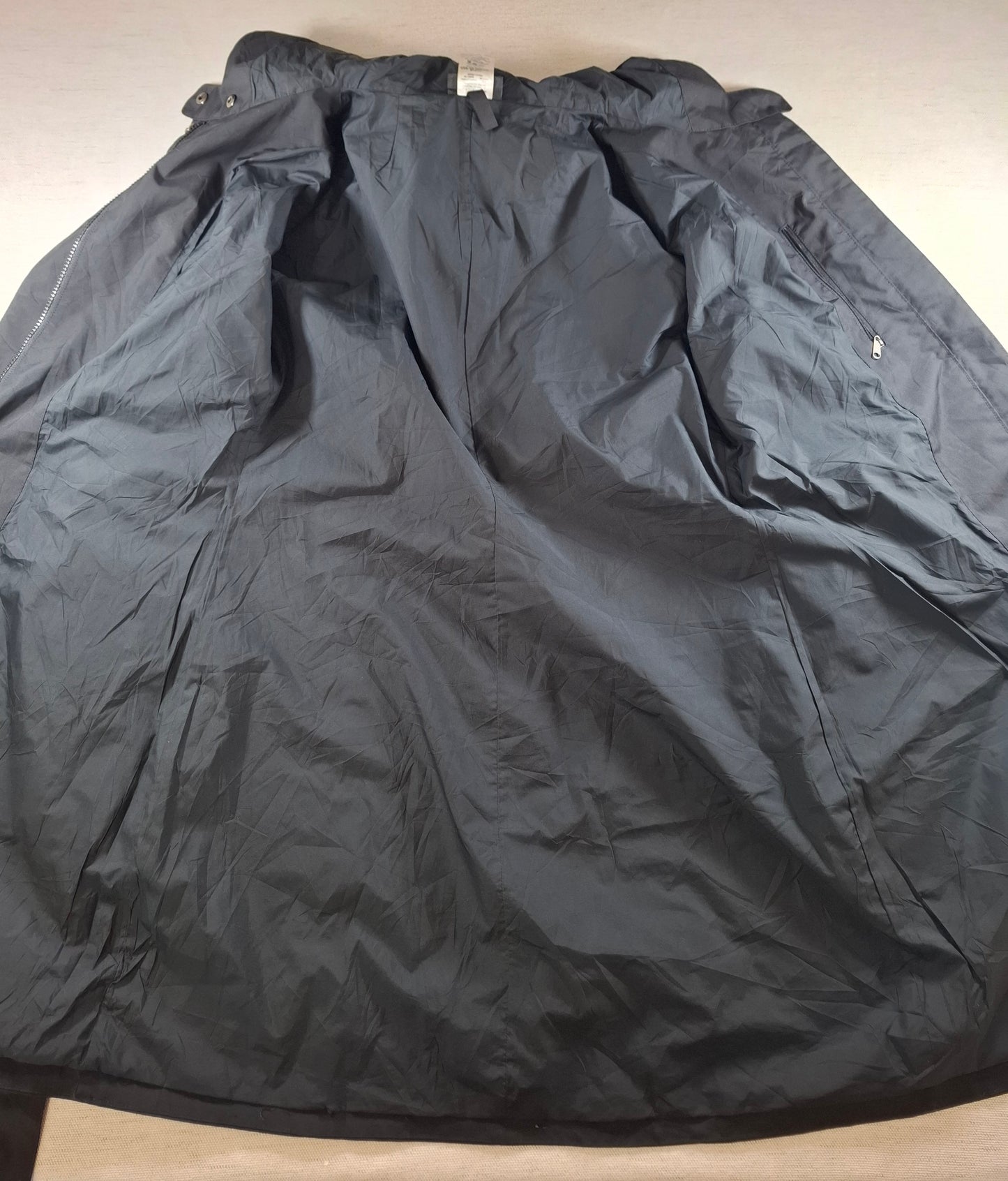 001487 – Patagonia Hooded Trench Coat / Parka (H2O water-resistant) – Black, Size VL