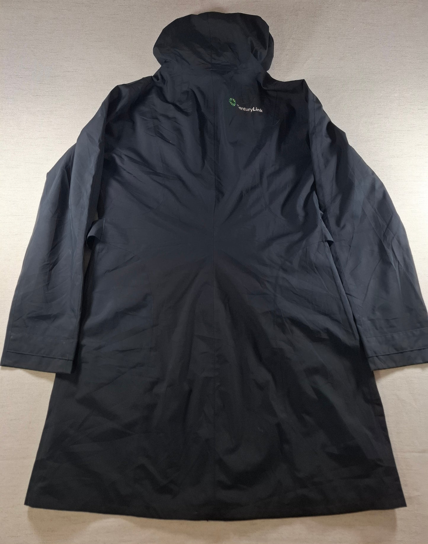 001487 – Patagonia Hooded Trench Coat / Parka (H2O water-resistant) – Black, Size VL