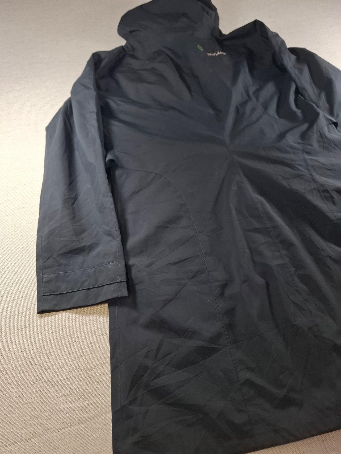 001487 – Patagonia Hooded Trench Coat / Parka (H2O water-resistant) – Black, Size VL