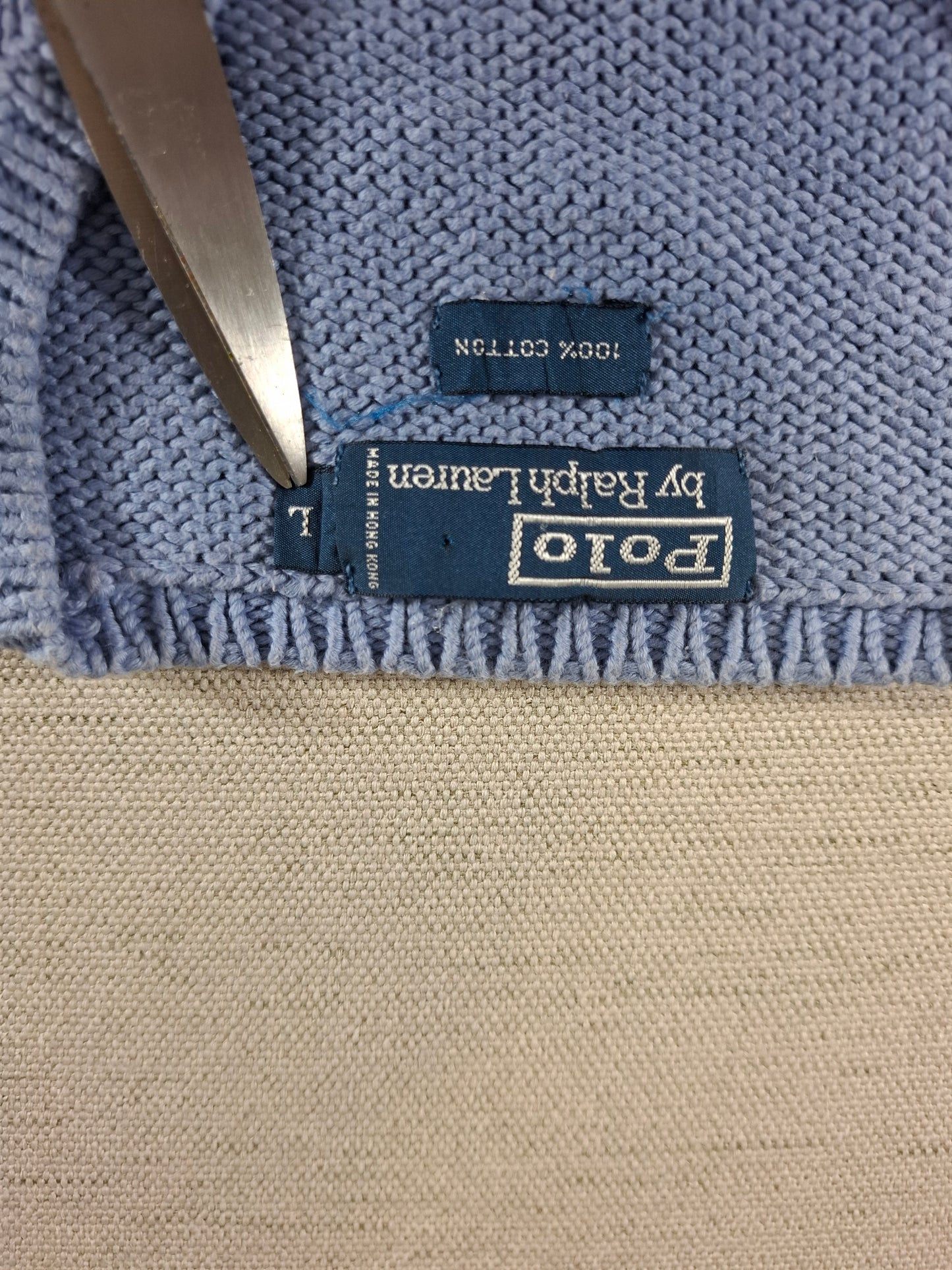 001490 – Polo Ralph Lauren Sweater – Blue, Size L