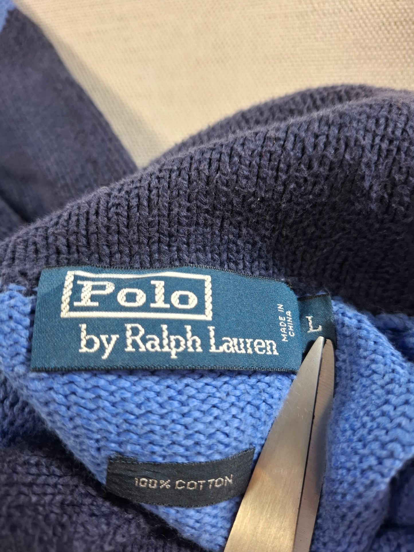 001491 – Polo Ralph Lauren Sweater – Navy Blue, Size L