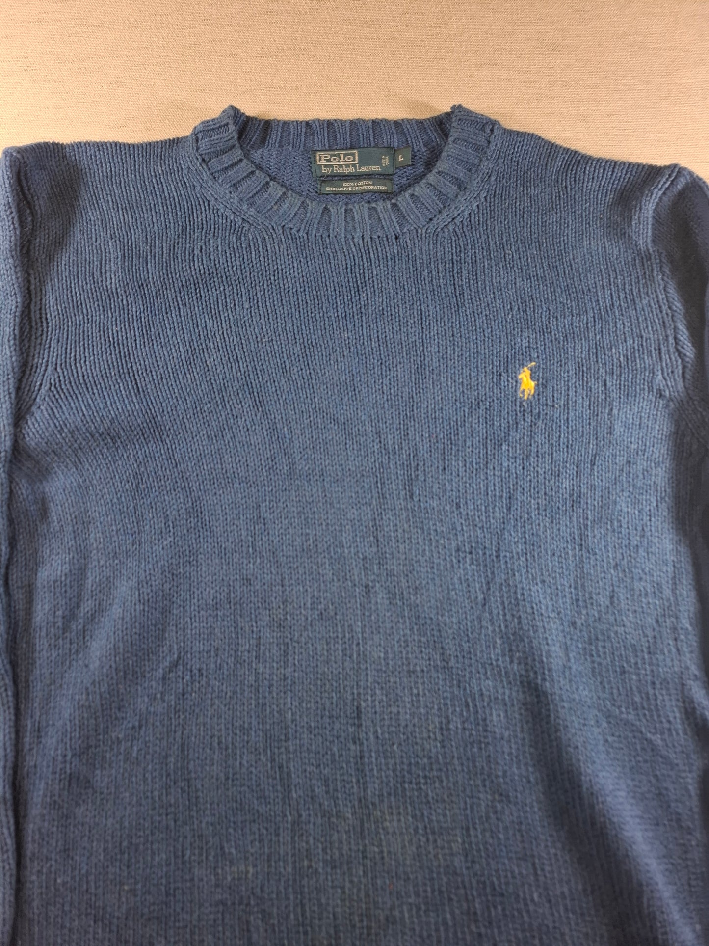 001492 – Polo Ralph Lauren Sweater – Blue, Size L