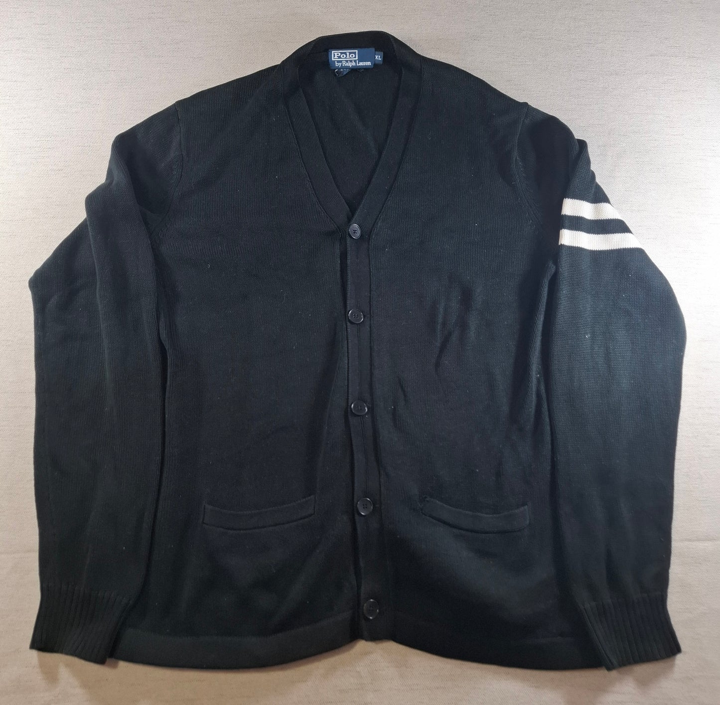 001493 – Polo Ralph Lauren Vest / Gilet – Black/White, Size XL