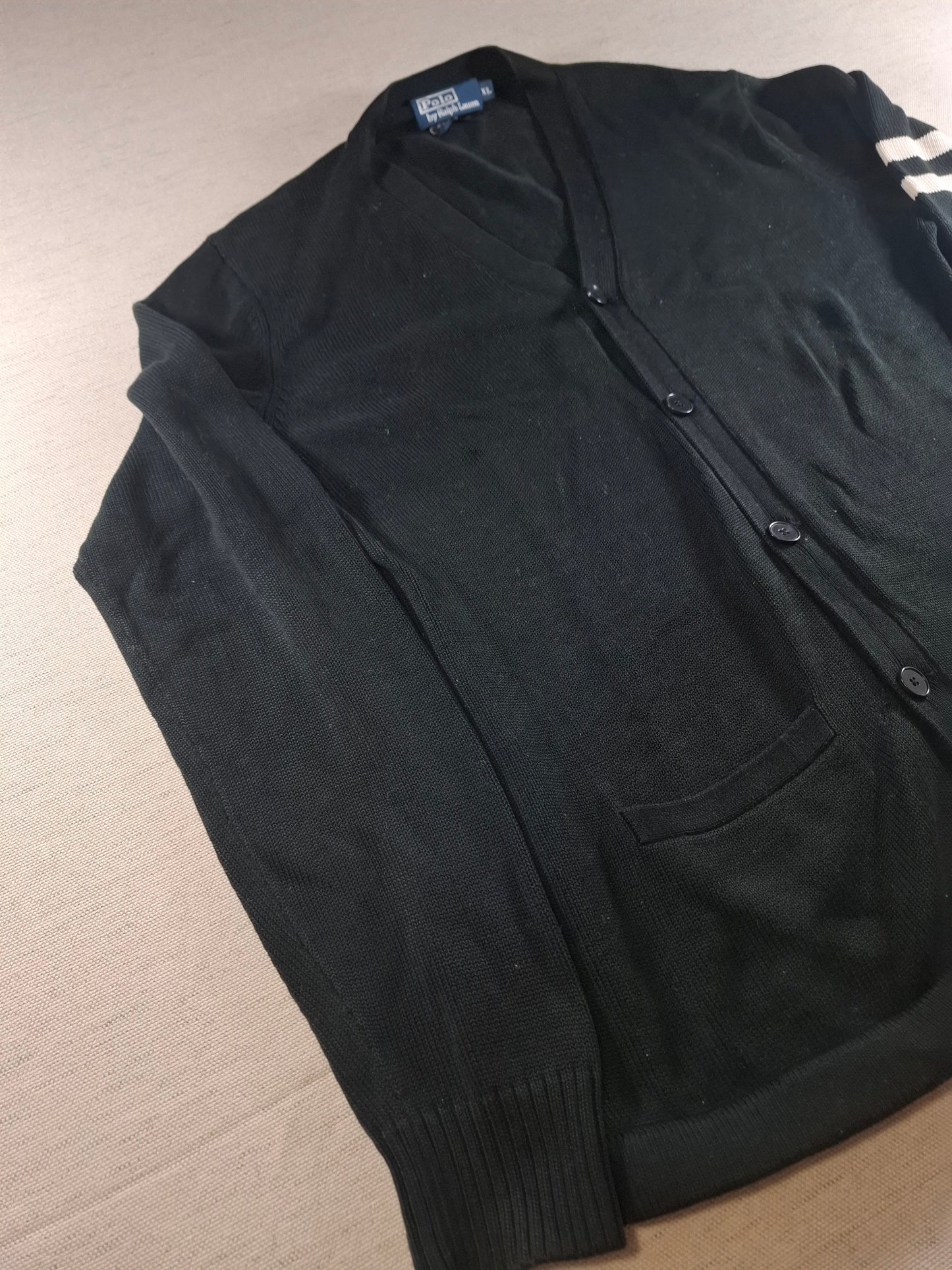 001493 – Polo Ralph Lauren Vest / Gilet – Black/White, Size XL