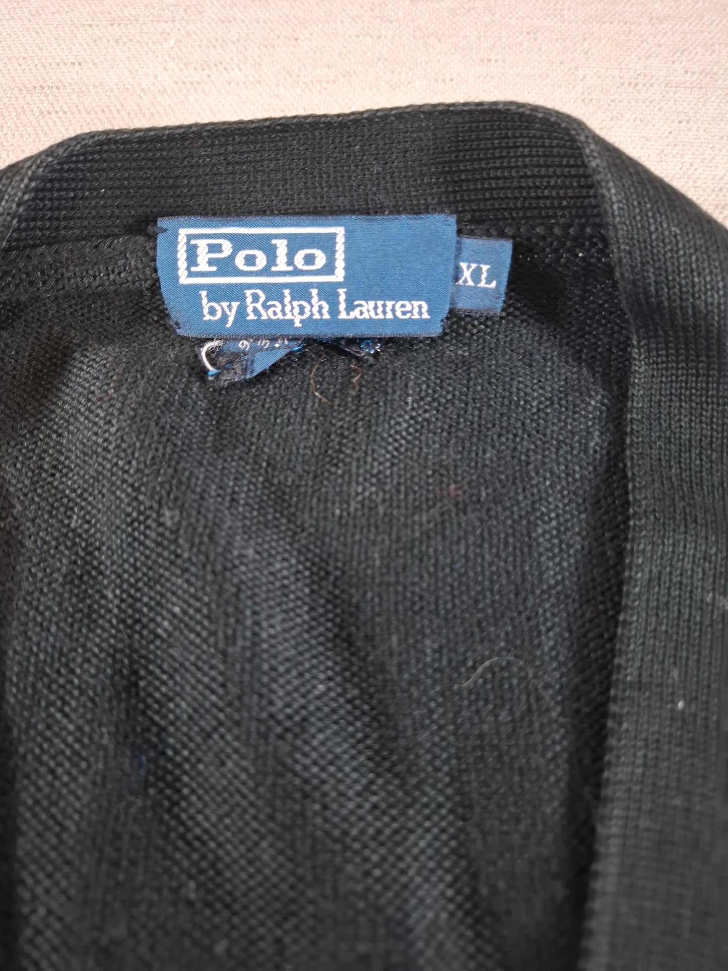 001493 – Polo Ralph Lauren Vest / Gilet – Black/White, Size XL