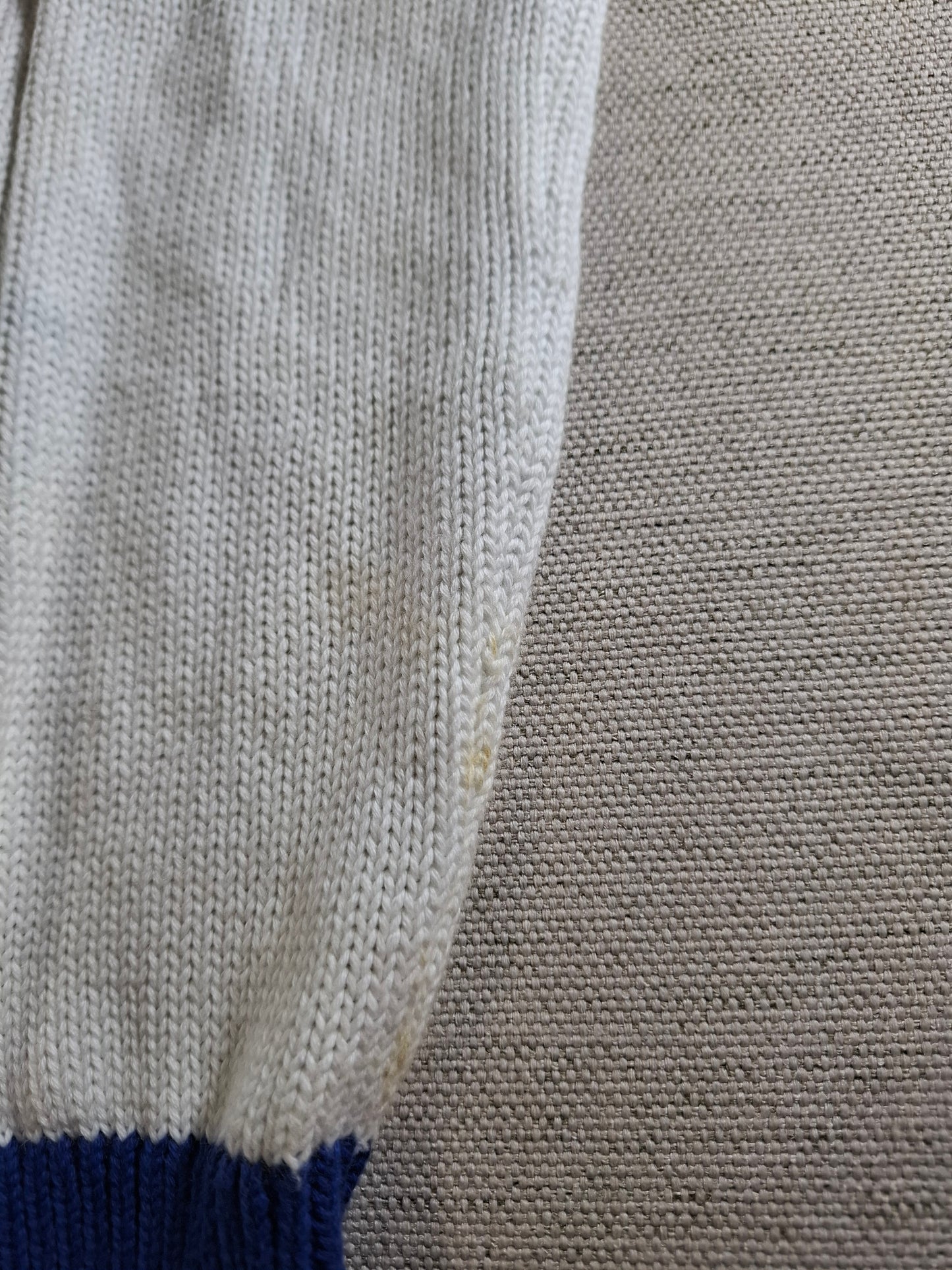 001494 – Polo Ralph Lauren Sweater – White/Blue, Size XS
