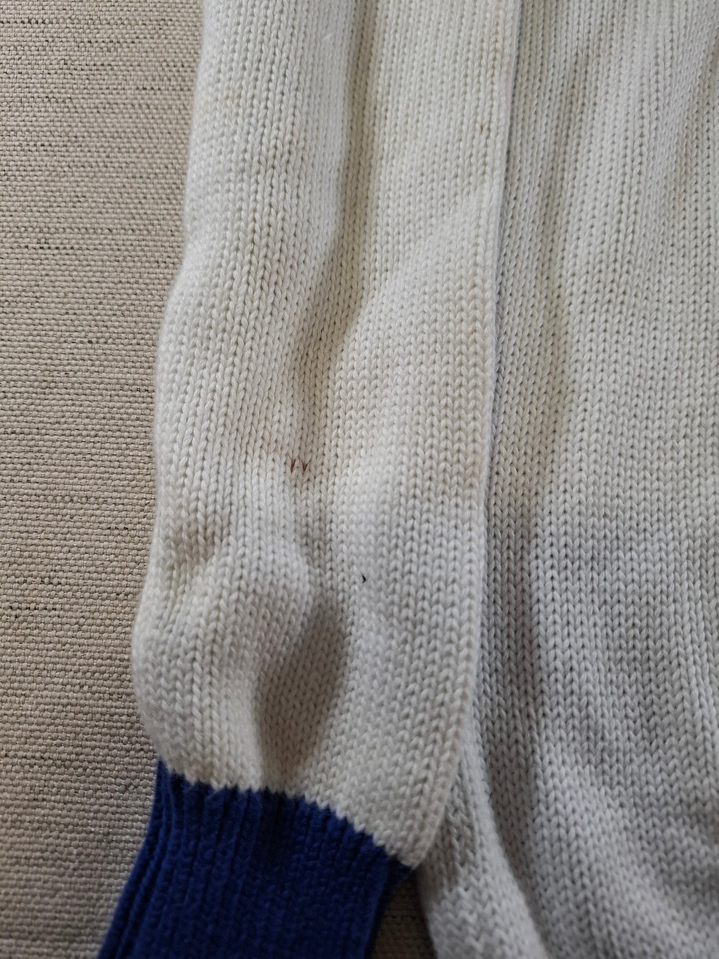 001494 – Polo Ralph Lauren Sweater – White/Blue, Size XS