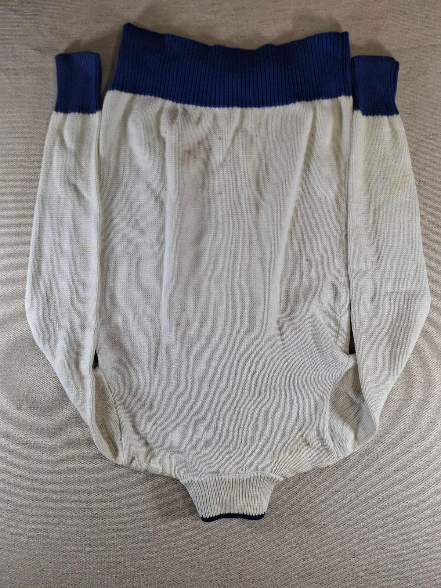 001494 – Polo Ralph Lauren Sweater – White/Blue, Size XS