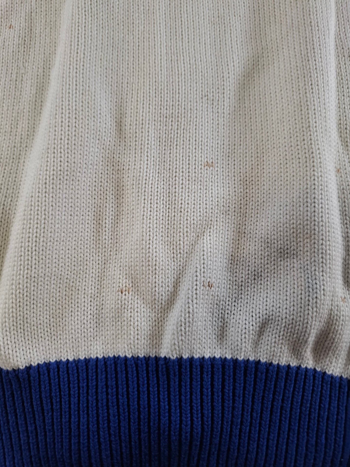 001494 – Polo Ralph Lauren Sweater – White/Blue, Size XS