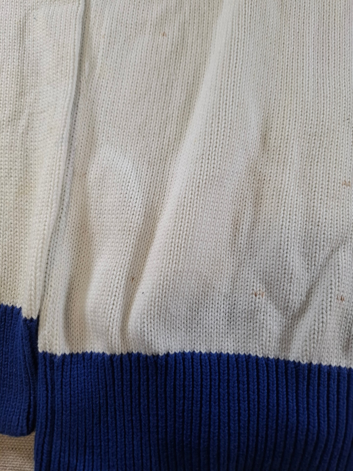 001494 – Polo Ralph Lauren Sweater – White/Blue, Size XS