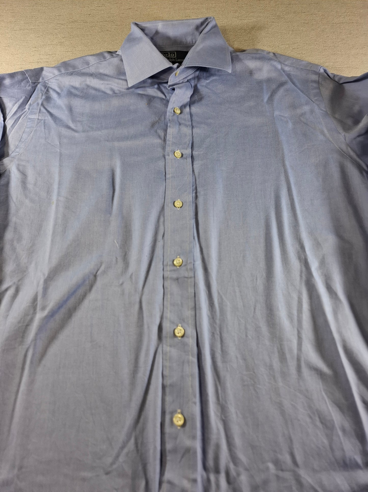 001497 – Polo Ralph Lauren Shirt – Light Blue, Size 16.5 / 34-35