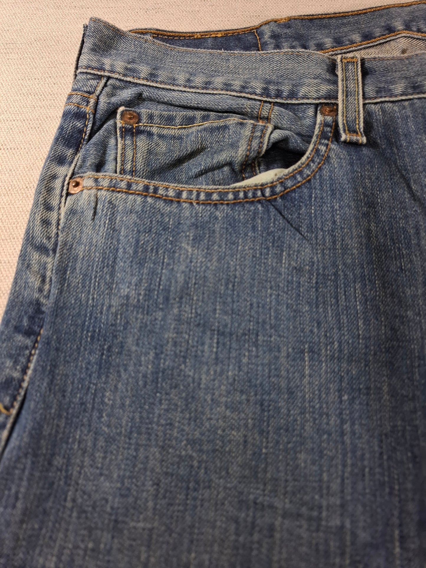 001508 – Levi's Jeans (501) – Blue, Size 38/34
