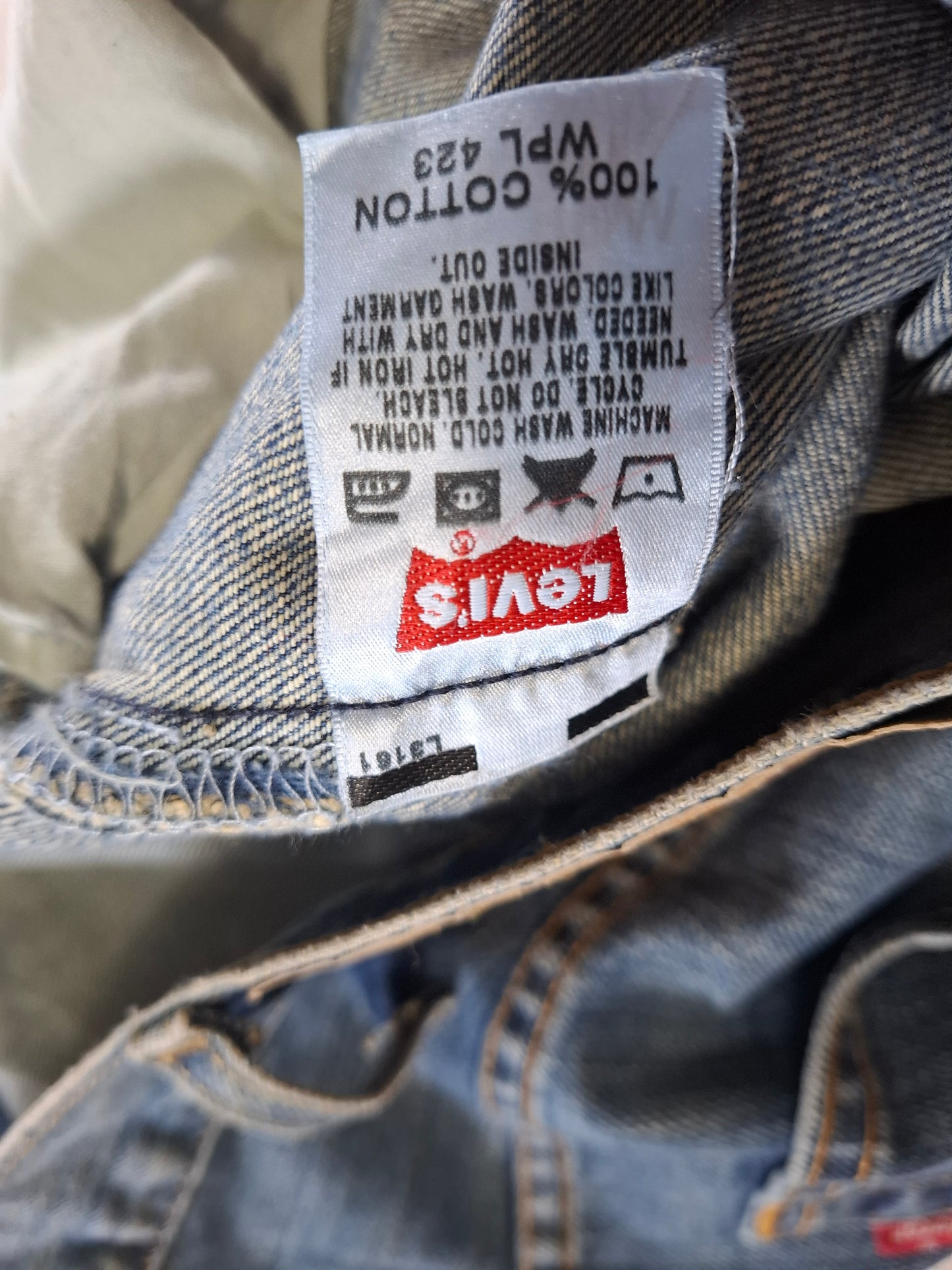 001508 – Levi's Jeans (501) – Blue, Size 38/34