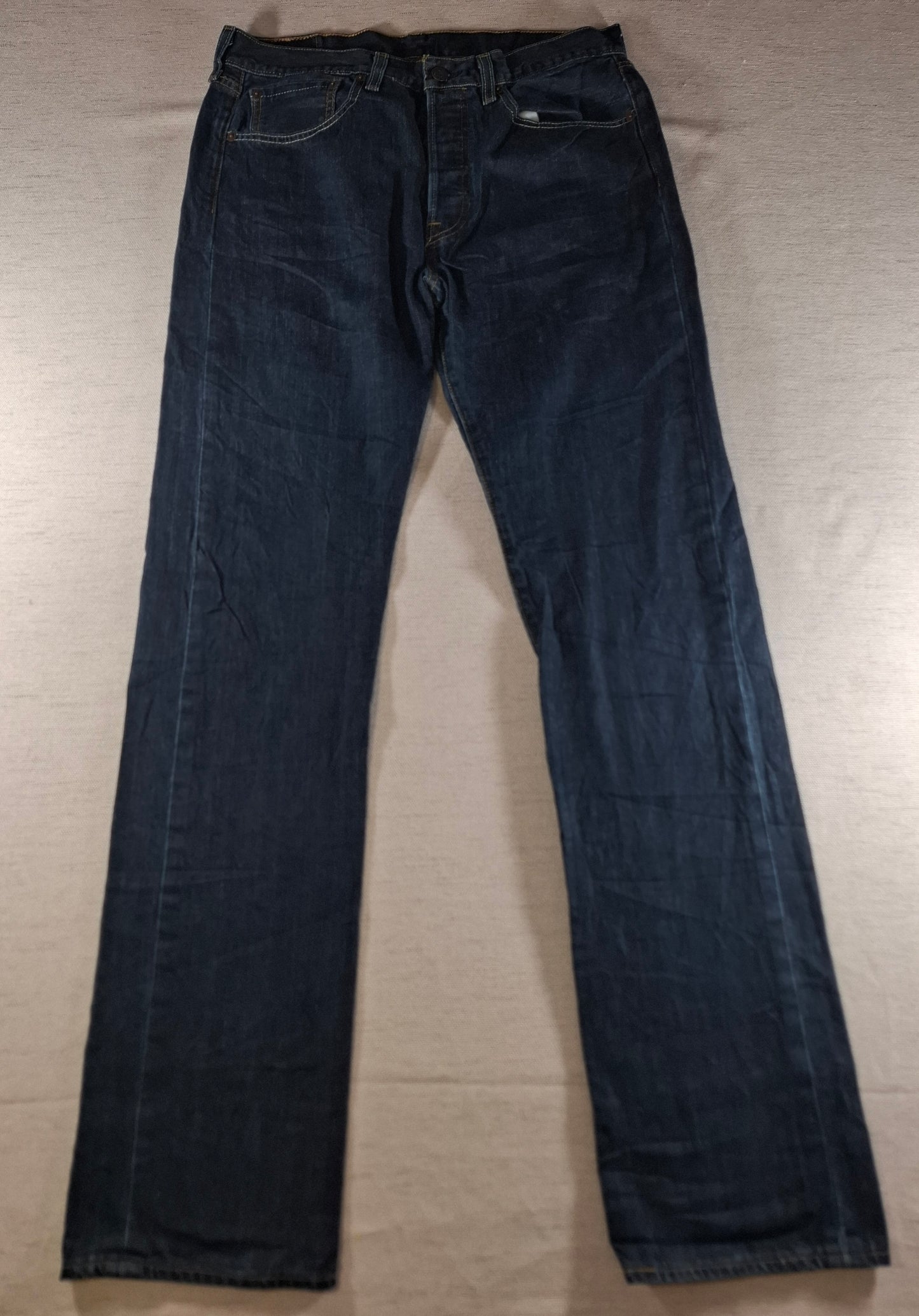 001509 – Levi's Jeans (501) – Dark Blue, Size 32/34