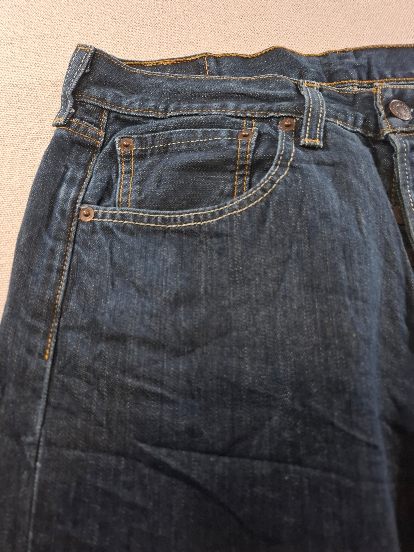 001509 – Levi's Jeans (501) – Dark Blue, Size 32/34