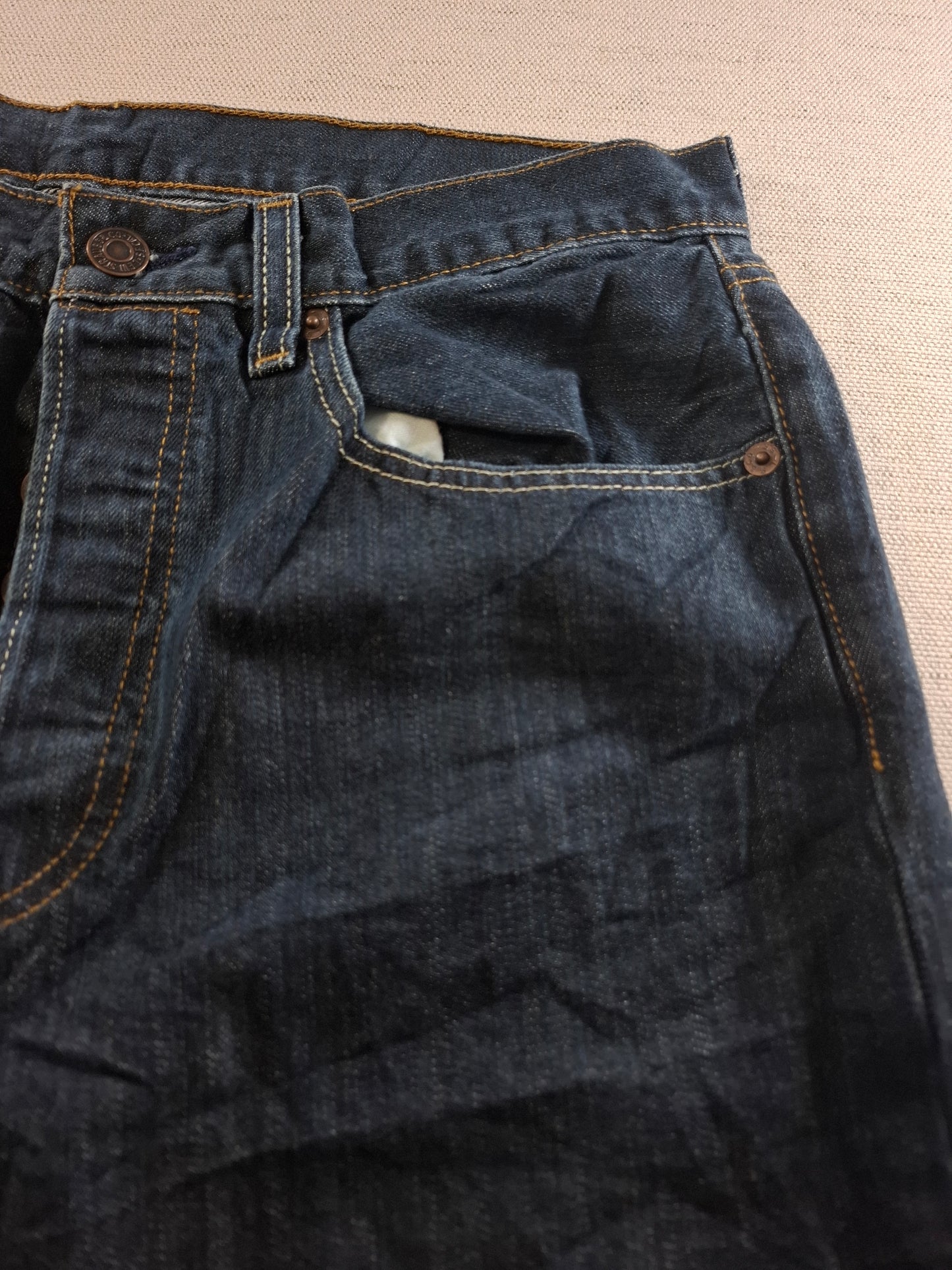 001509 – Levi's Jeans (501) – Dark Blue, Size 32/34