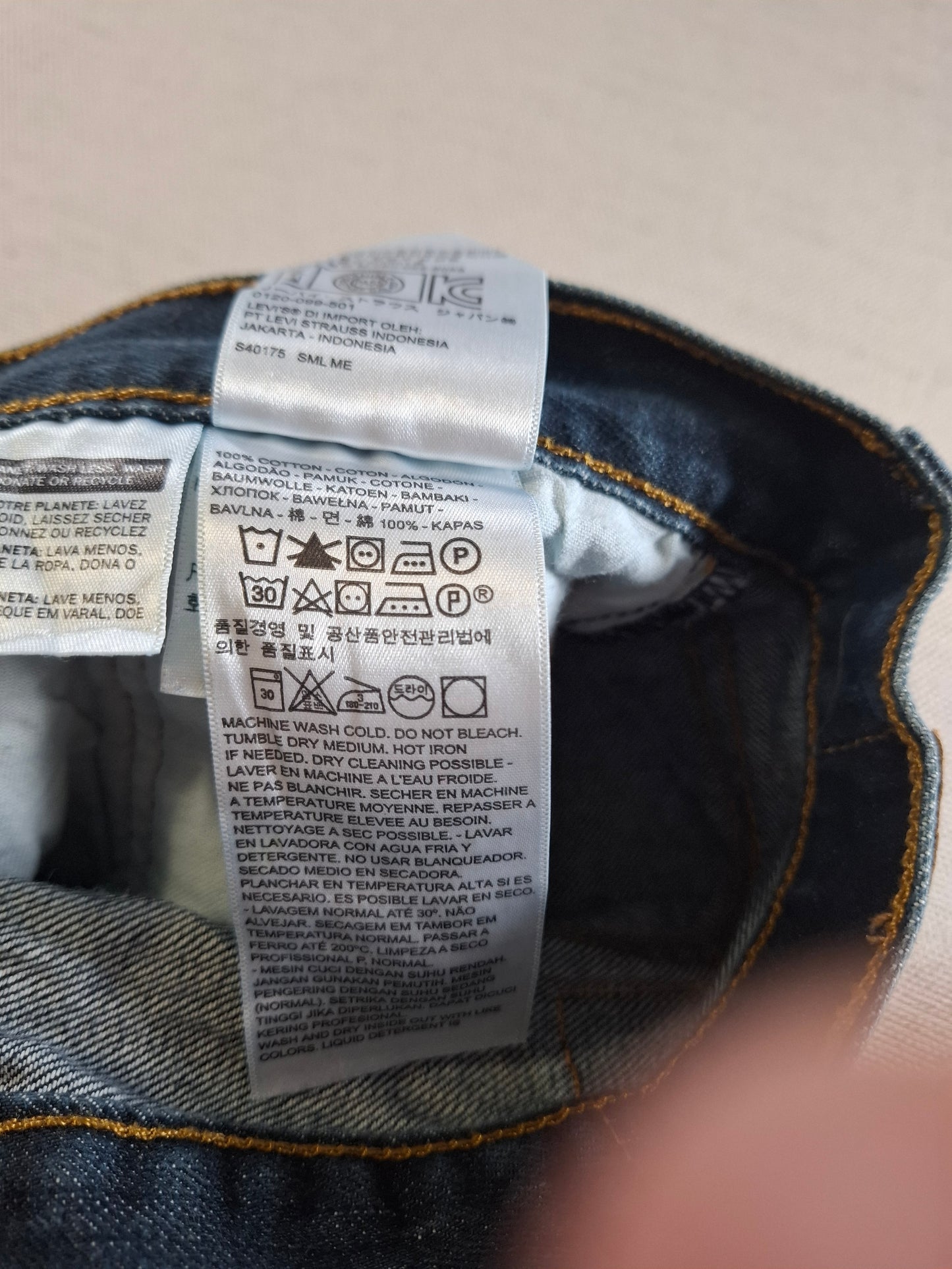001509 – Levi's Jeans (501) – Dark Blue, Size 32/34