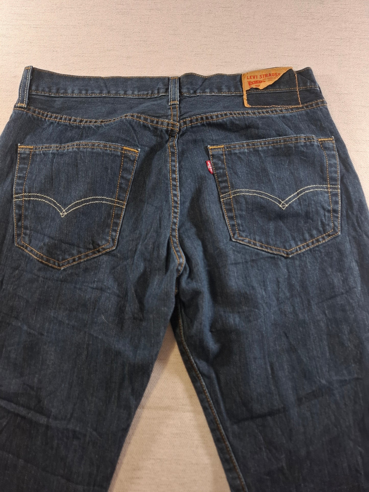 001509 – Levi's Jeans (501) – Dark Blue, Size 32/34