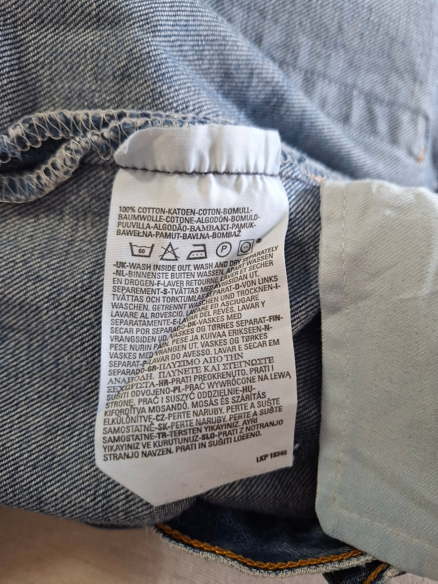 001510 – Levi's Jeans (501) – Blue, Size 34/34