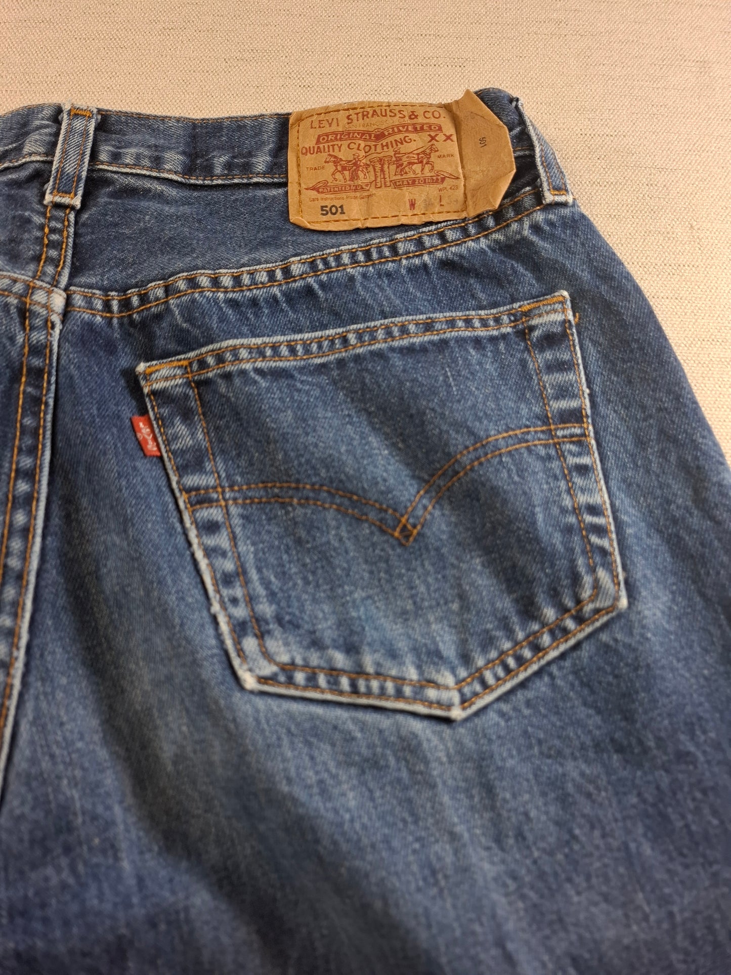 001510 – Levi's Jeans (501) – Blue, Size 34/34