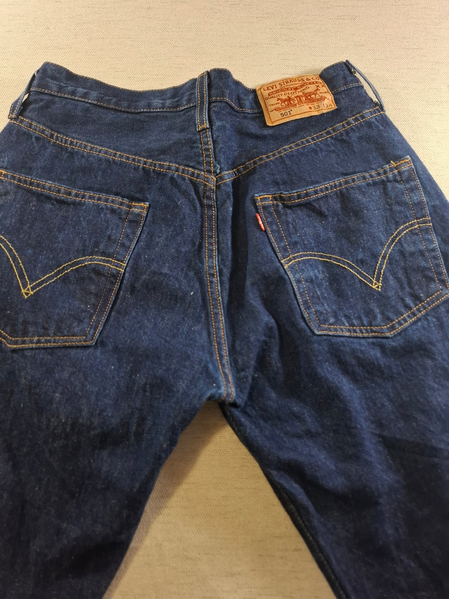 001511 – Levi's Jeans (501) – Dark Blue, Size 33/34