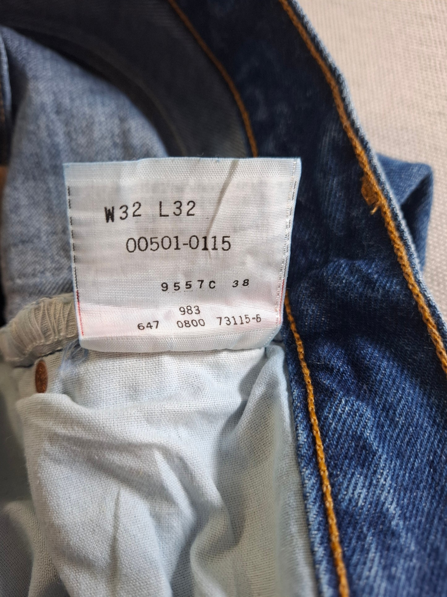 001514 – Levi's Jeans (501) – Blue, Size 32/32