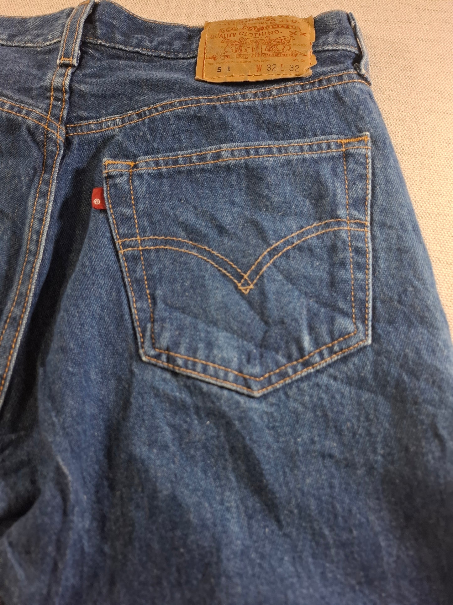 001514 – Levi's Jeans (501) – Blue, Size 32/32