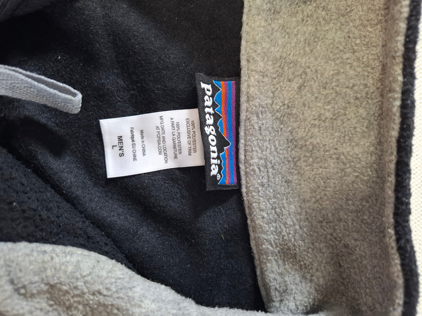 001499 – Patagonia Fleece Jacket – Black, Size L