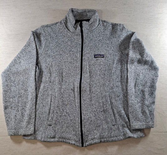 001500 – Patagonia Fleece Jacket – Grey, Size Women's M