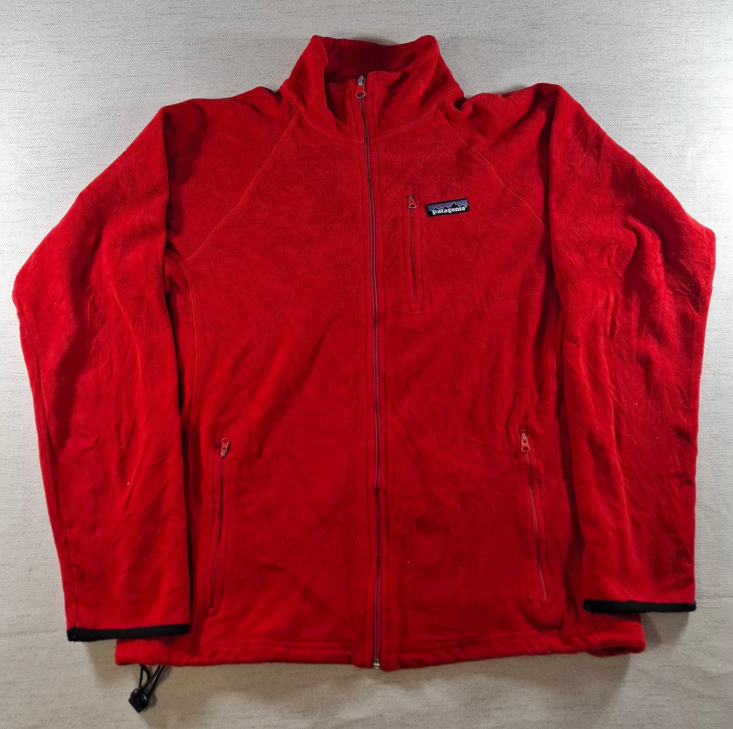 001503 – Patagonia Fleece Jacket – Red, Size M