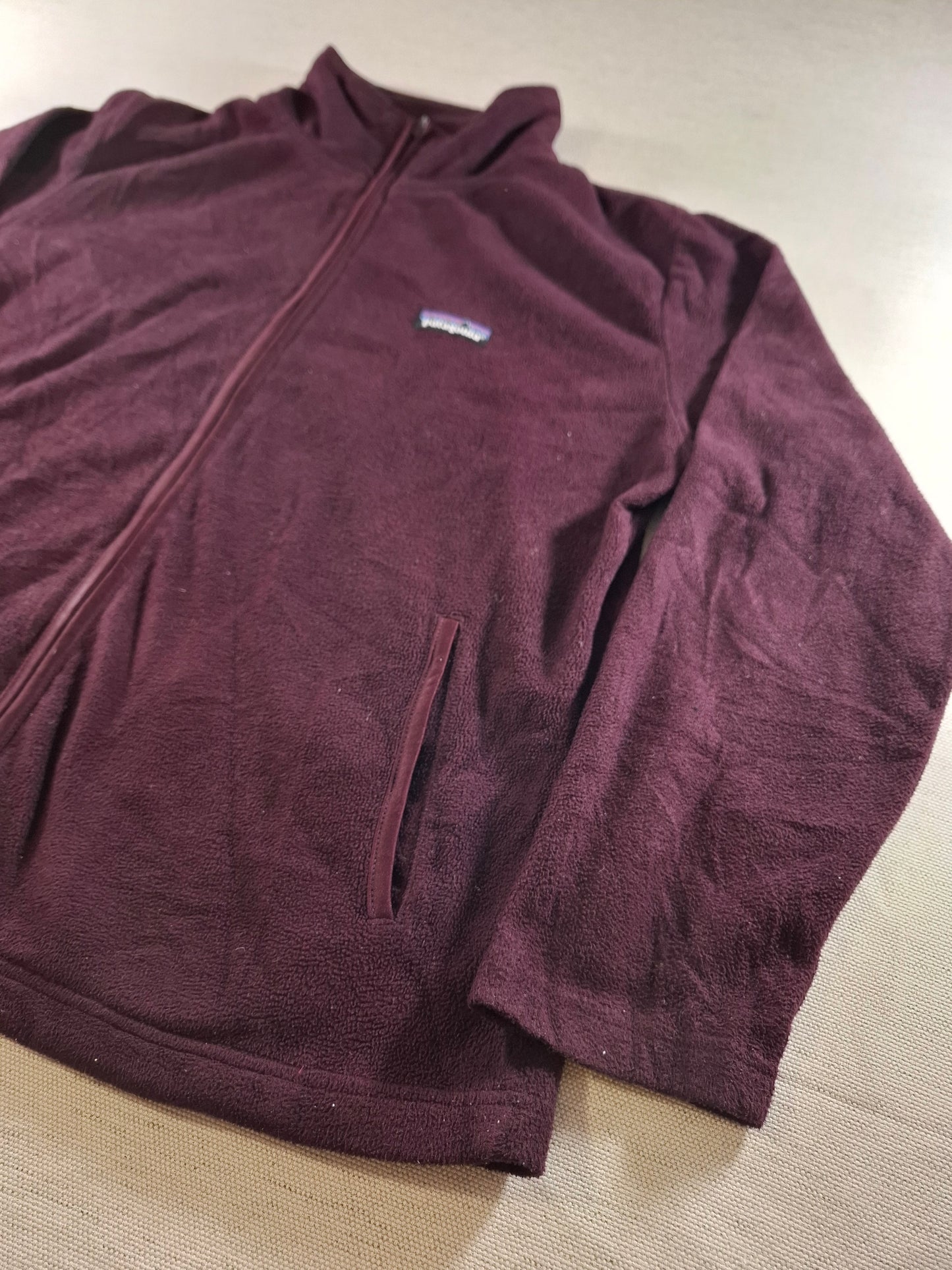 001505 – Patagonia Fleece Jacket – Purple, Size L